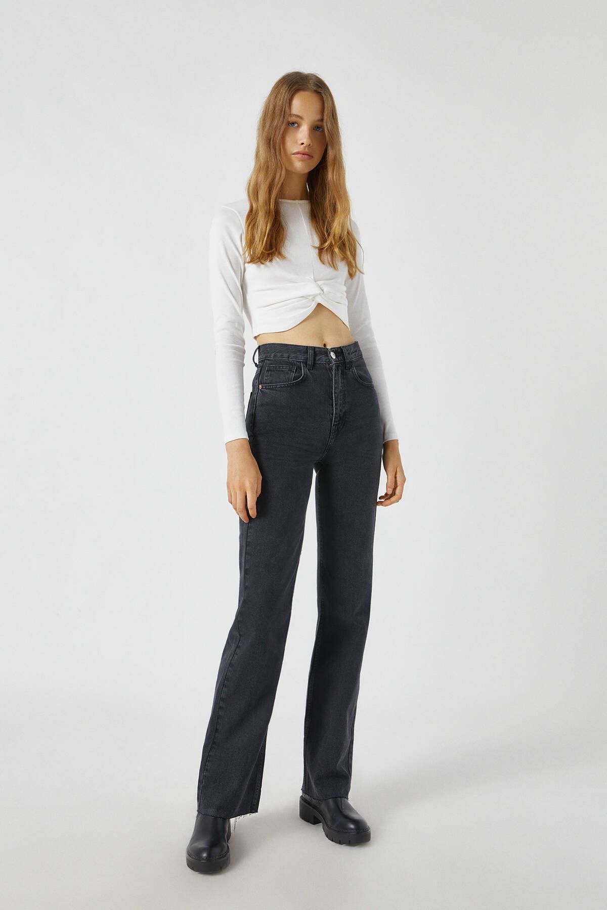 pull and bear straight fit jeans