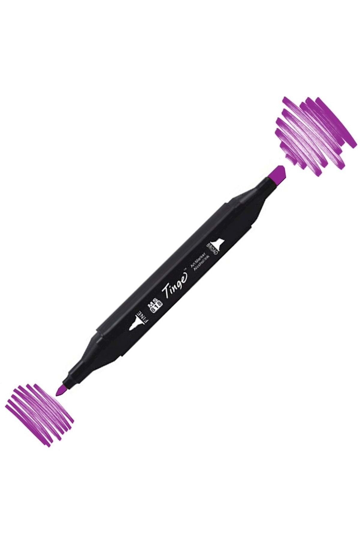 Twin Double Tip Marker Pen P85 Vivid Purple