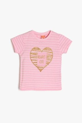 Kız Bebek Pembe T-Shirt 9YMG19072OK
