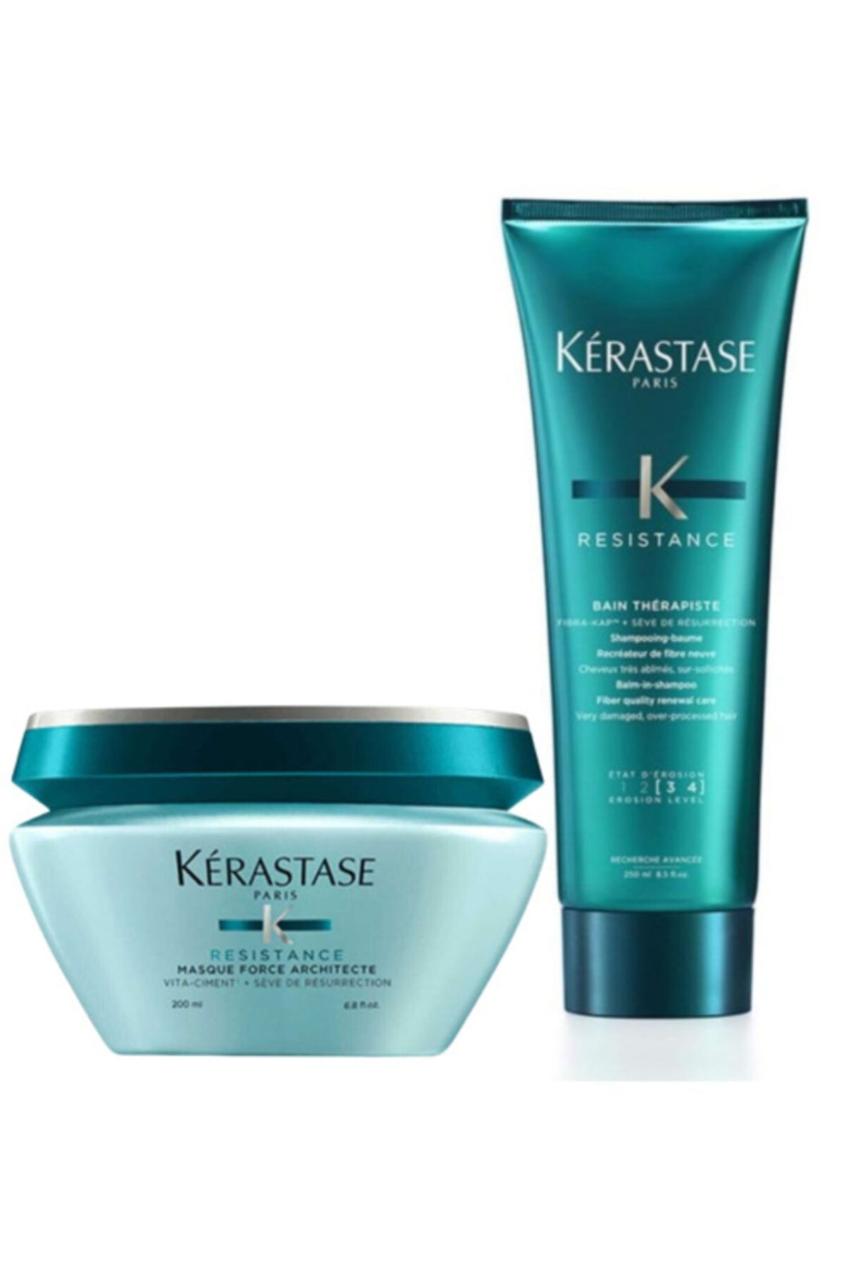 Force Architecte [1-2] Structuring Mask 200m ml + Resistance Therapiste Shampoo 250 ml Kerastase
