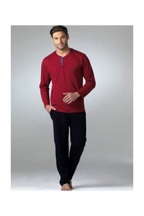 Pierre Cardin Erkek Bordo Uzun Kollu Pijama Takimi T3409 Trendyol