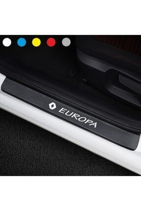 Renault Europa Için Karbon Kapı Eşiği Sticker ( 4 Adet ) 25097