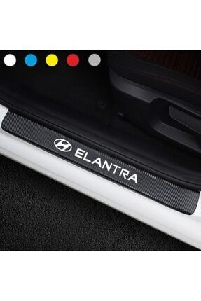 Hyundai Elantra Için Karbon Kapı Eşiği Sticker ( 4 Adet ) 25090