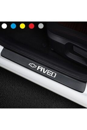 Chevrolet Aveo Için Karbon Kapı Eşiği Sticker ( 4 Adet ) 25039