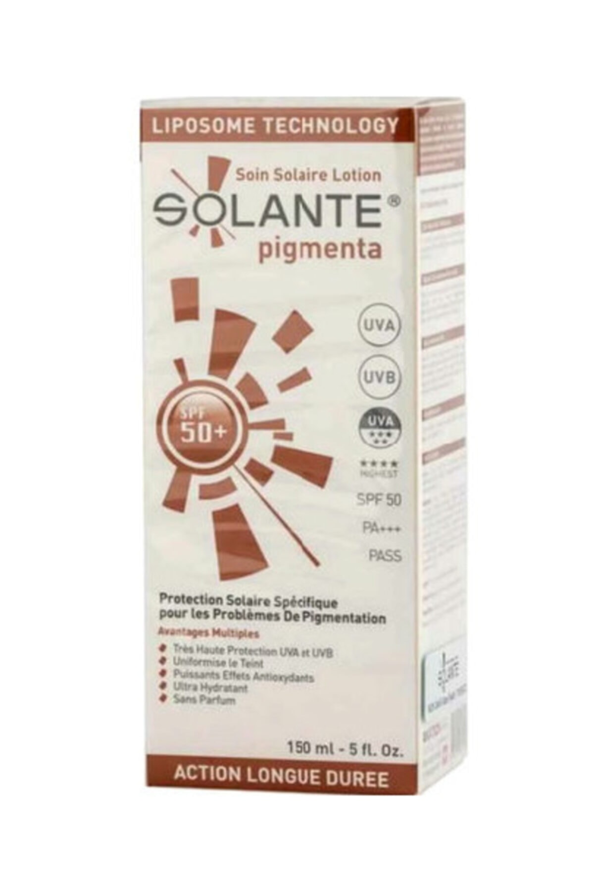 Solante Pigmenta Koyu Lekelere Karşı Güneş Losyonu Spf 50+