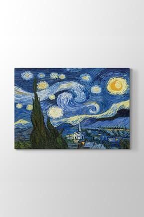 Vincent Van Gogh Starry Night Tablosu Ölçüsü 120x80 cm BS-12__model_1