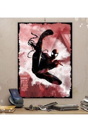 Marvel Spiderman Tasarım 15x21cm Hediyelik Dekoratif 8mm Ahşap Tablo Trendyol-1-34-13