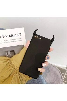 Iphone 11 Şeytan Boynuzlu Silikon Kılıf devilcase007