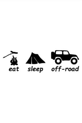 Eat Sleep Off Road Sticker Oto Sticker Siyah 30 Cm qa5111426895