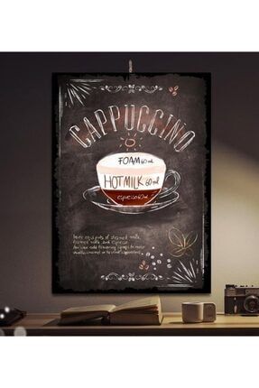 Cappuccino Kahve Cafe Tasarım 50x70cm Hediyelik Dekoratif 8mm Ahşap Tablo Trendyol-1-41-20