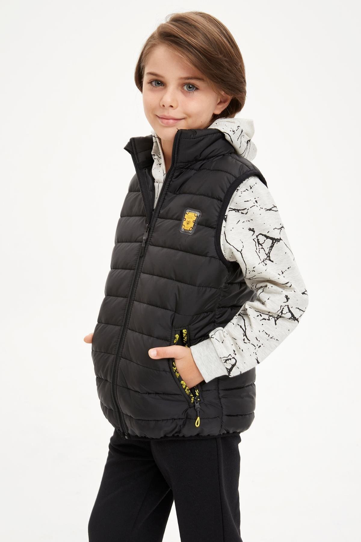 Koton Kids Mavi Erkek Cocuk Sisme Yelek Trendyol