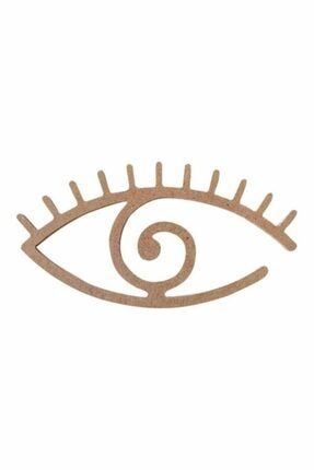 Spiral Göz Kesim Kirpikli, 29 Cm Göz Kasnak, Göz Duvar Dekoru ETE-D088