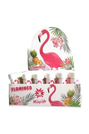 Flamingo Temalı Köpüklü Üflemeli Baloncuk (8 Adet) TB3903