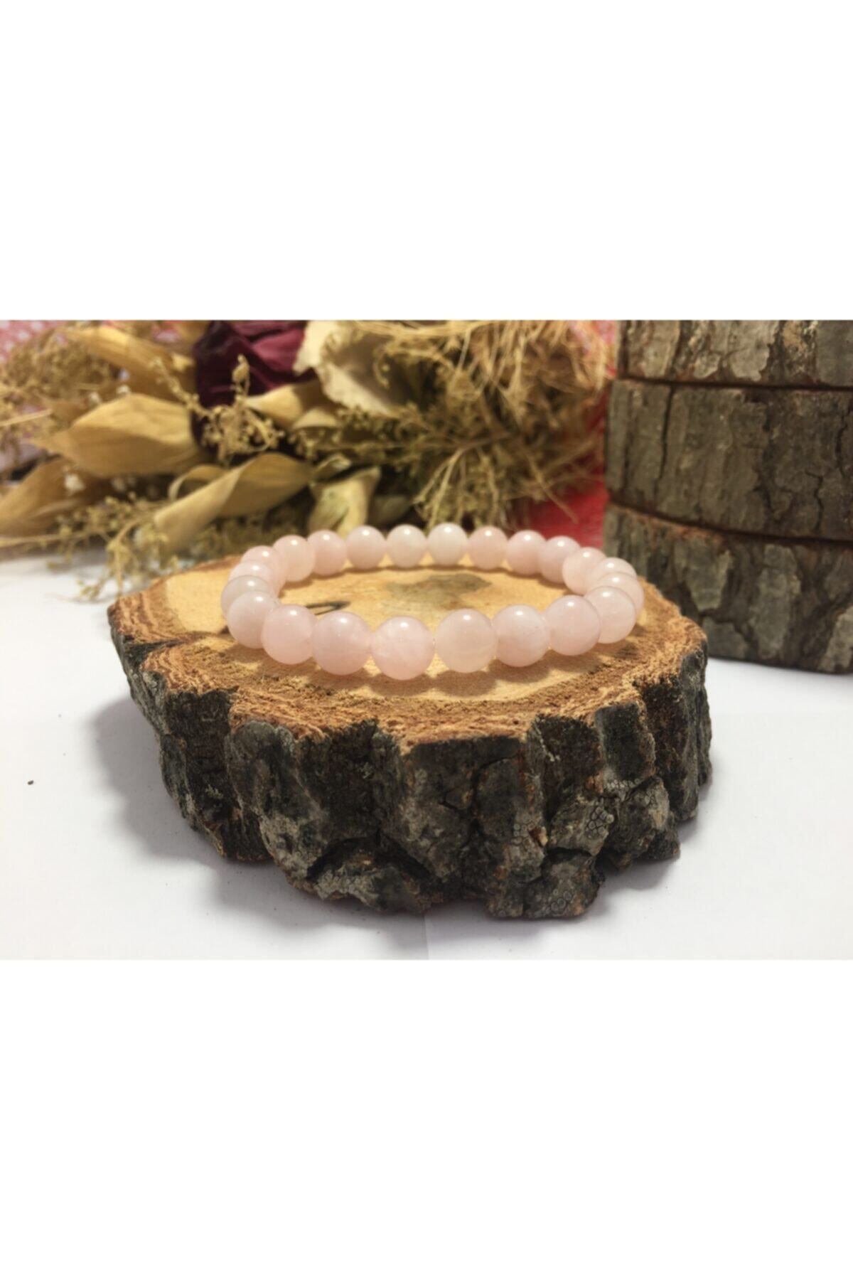 Pink Quartz Natural Stone Bracelet