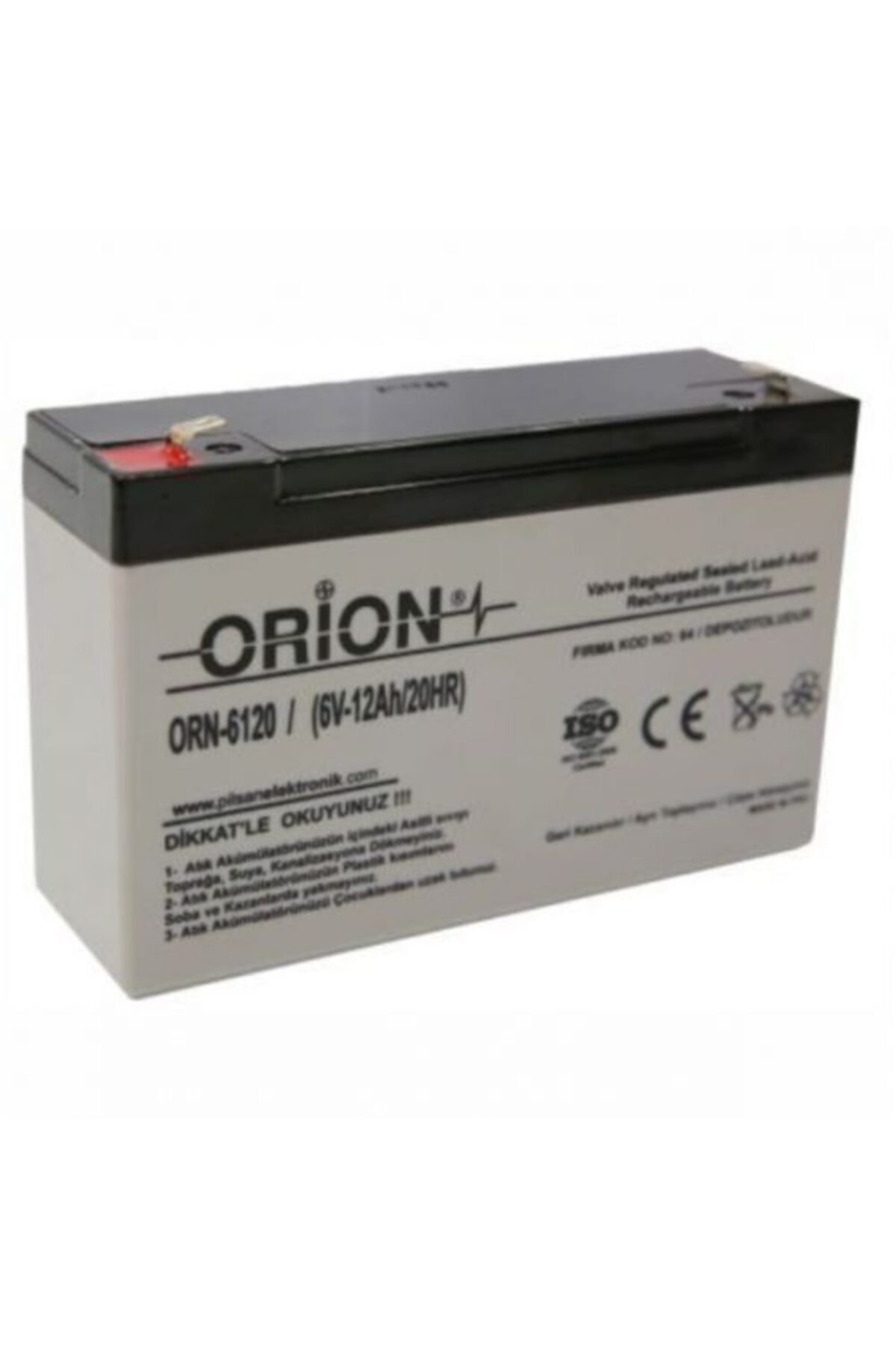 Orion Orn6120 6v 12ah Bakımsız Kuru Akü