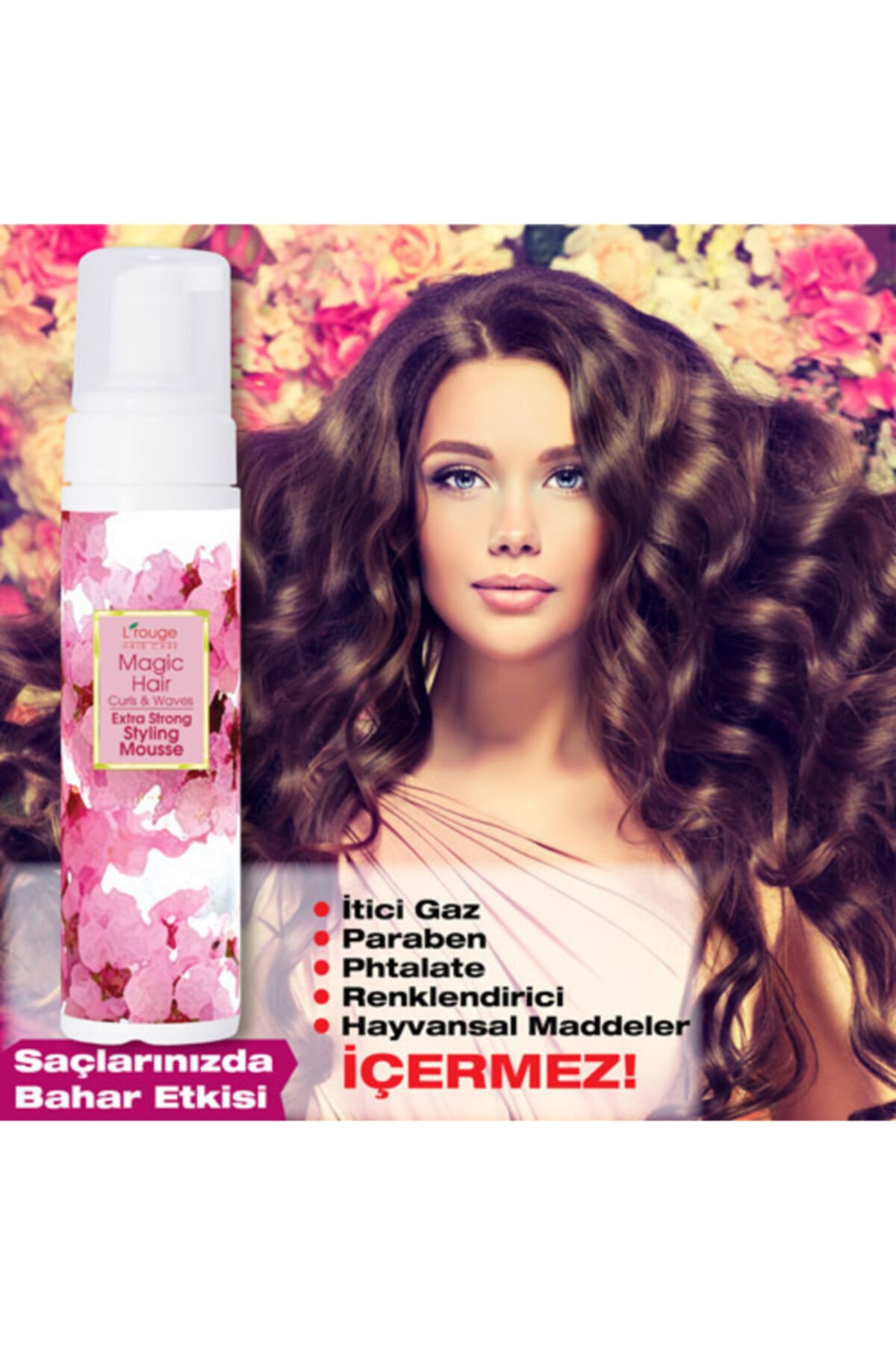 L'ROUGE L’rouge Magic Hair Wave Şekillendirici Saç Köpüğü — 251049