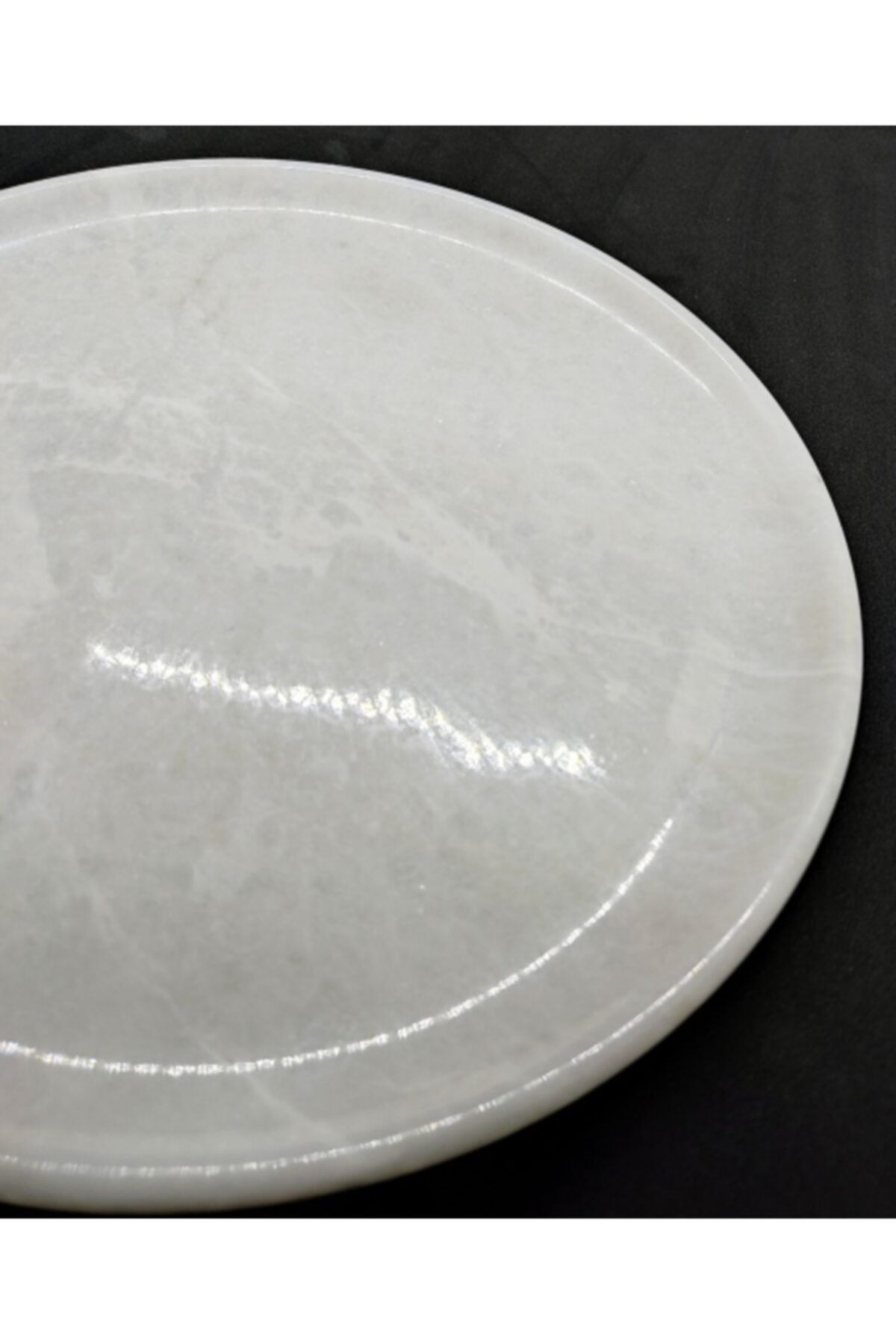Pergamon-White Marble Presentation Plate White Color Patternless For Presentation or Decorative 2