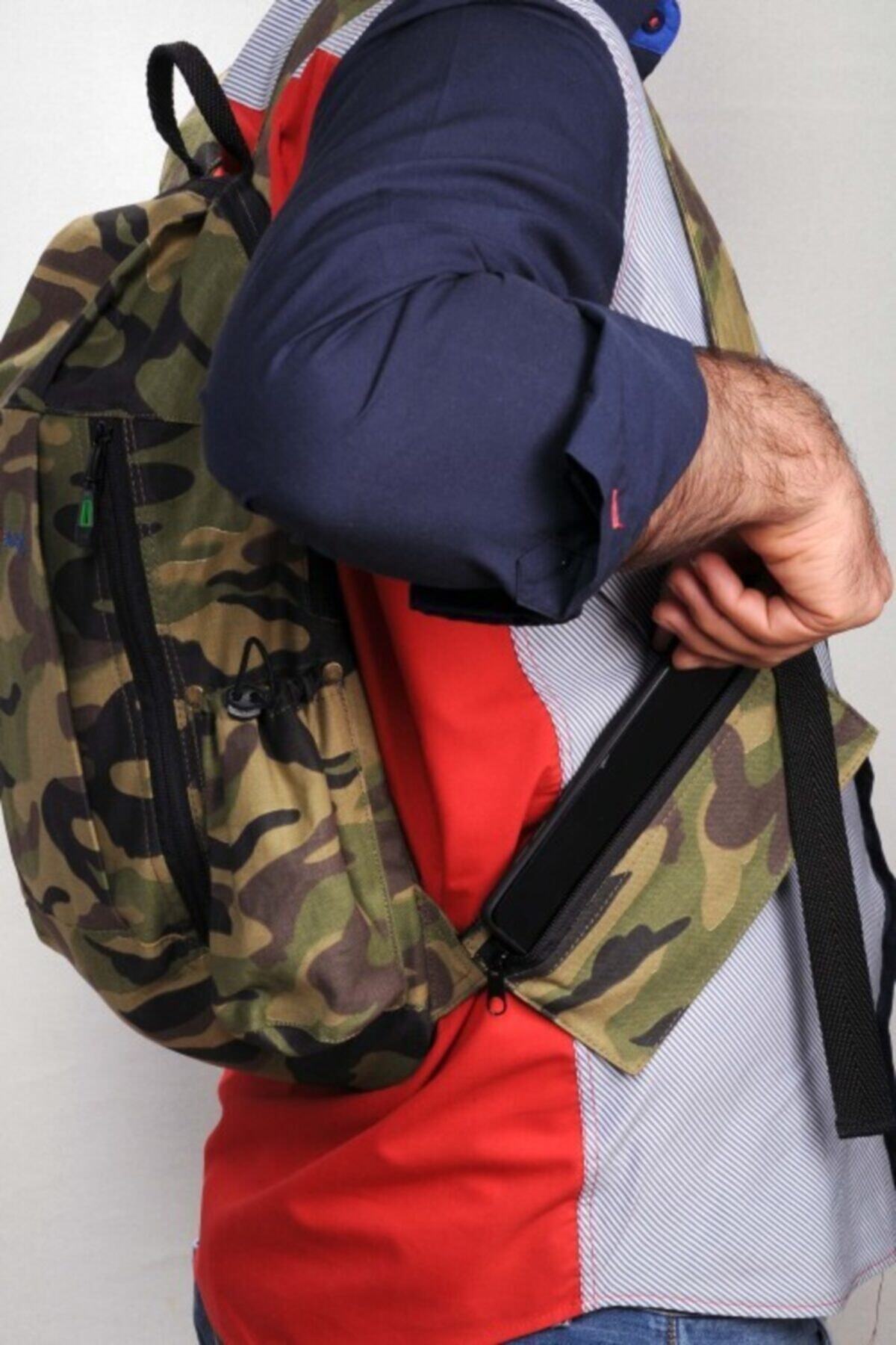 کوله پشتی زنانه قهوه ای SHEEN EXCLUSİVE DESİGN | 62 اورجینال - تصویر 4