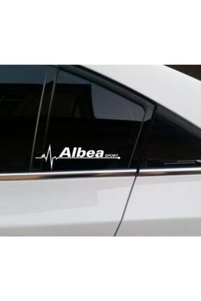 Fiat Albea Yan Cam Sticker Oto Kapı Çıkartma Tuning Aksesuar 20 Cm X 7 Cm OZ1633