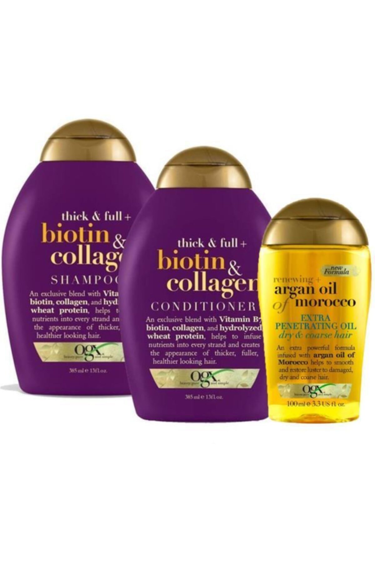 OGX Organix Biotin & Collagen Şampuan Seti