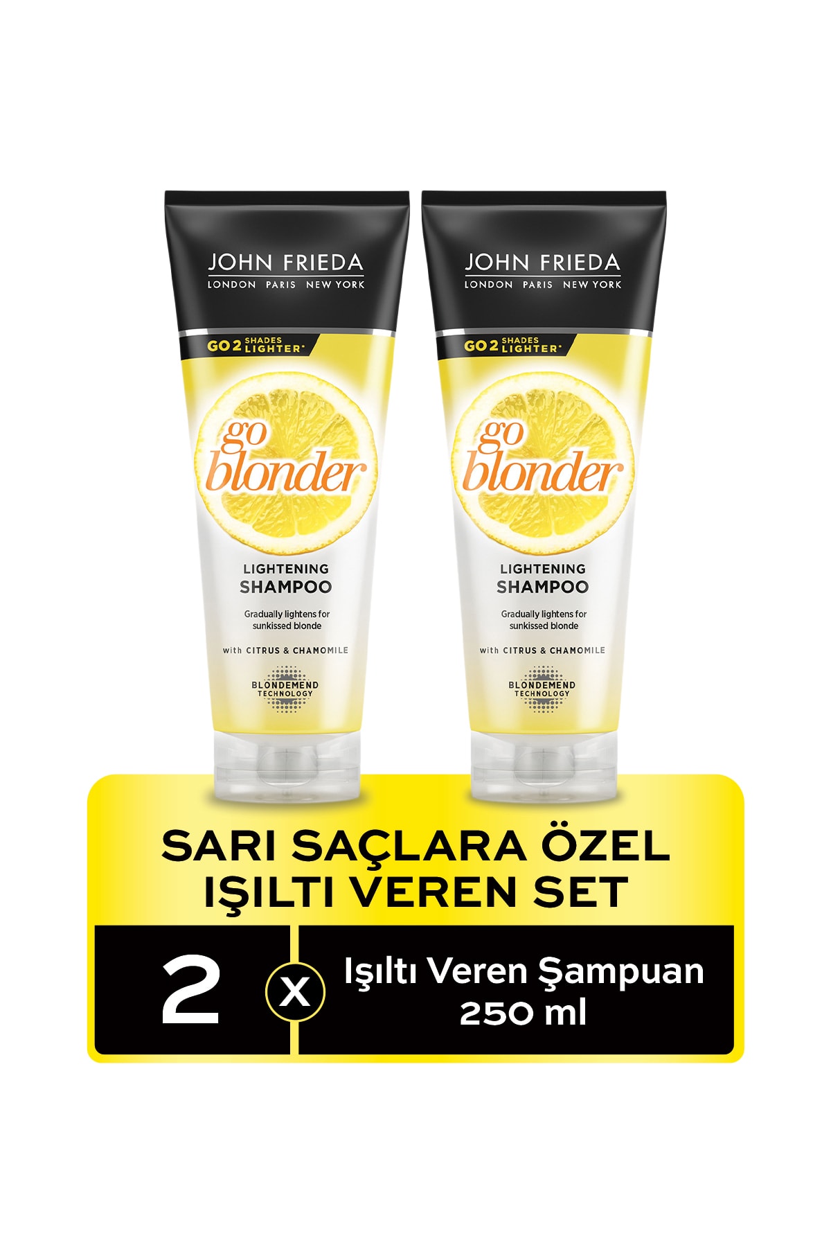 John Frieda Sarı Saçlara Özel Işıltı Veren Şampuan 250 ml 2'li