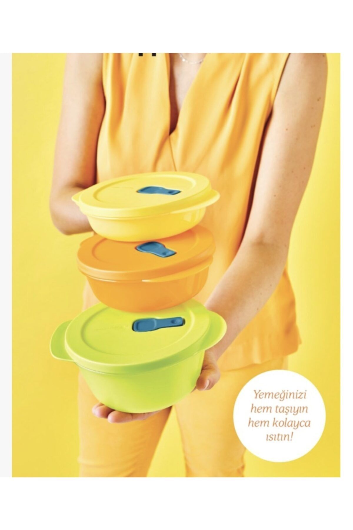 Tupperware-Microwave Oven Heating Storage Container Set of 3 2
