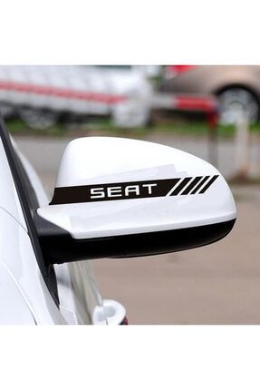 Seat Leon , Ibiza Siyah Ayna Şerit Sağ Sol Ikili Oto Sticker Seti aroto0004