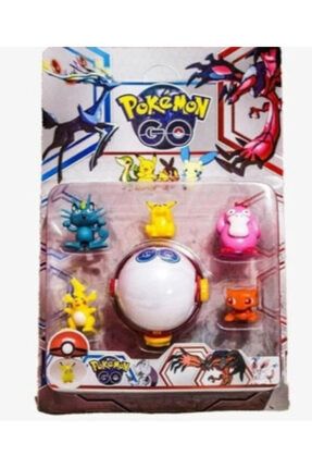 Pokemon 5 Li Figür Set Ve Açılabilen Poke Topu Oyuncak Set mtpokemon02