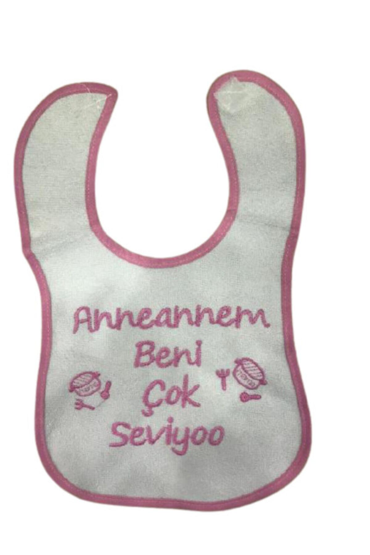 Baby Girl My Grandmother Loves Me So Much Printed Bib