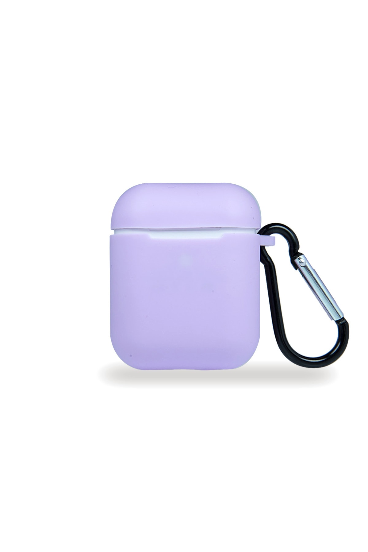 Apple Airpods Renkli ve Askılı Silikon Kılıf - Lila