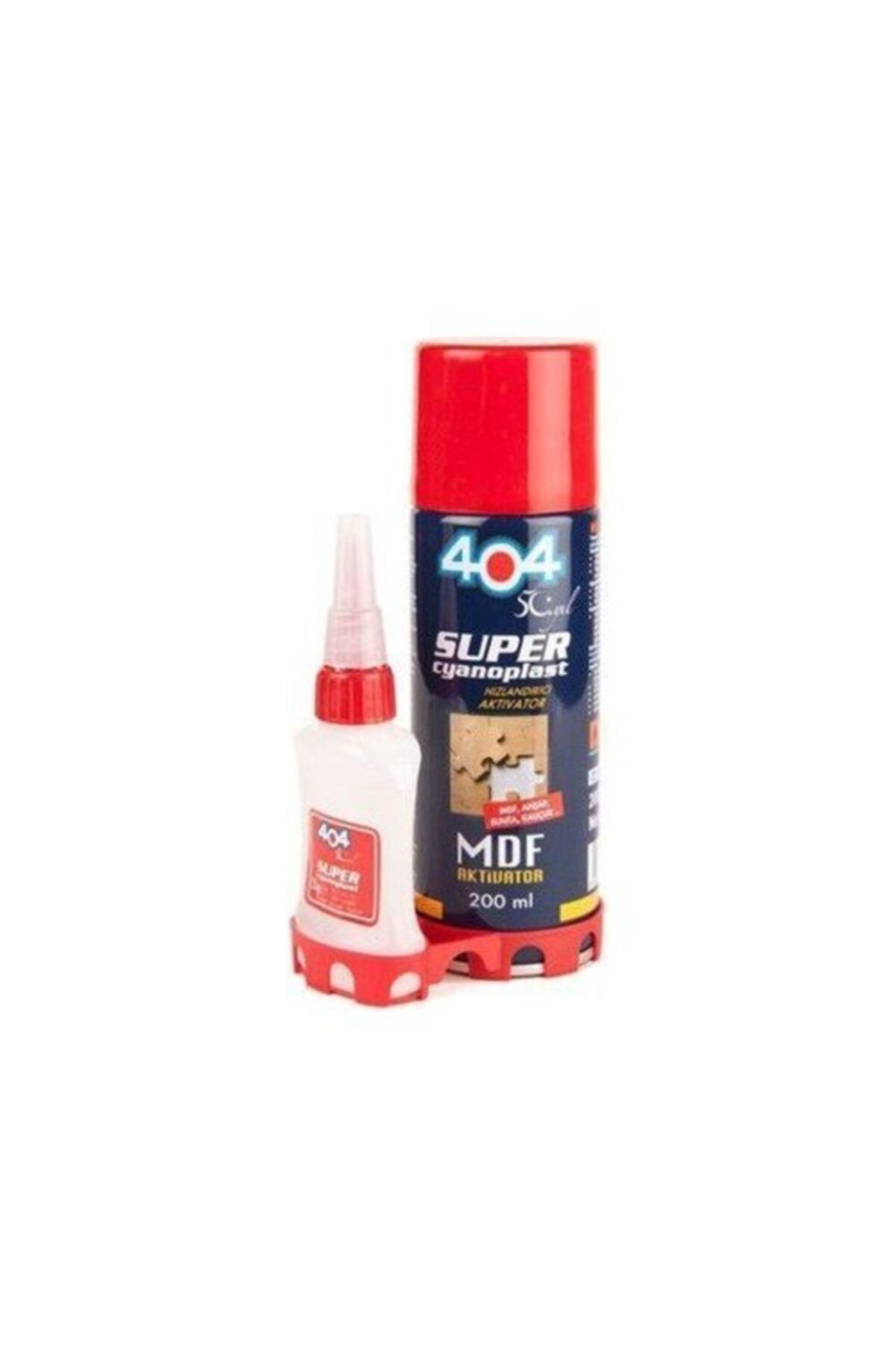 404 Super Activator Mdf Adhesive 400 Ml + 100gr Fast Adhesive