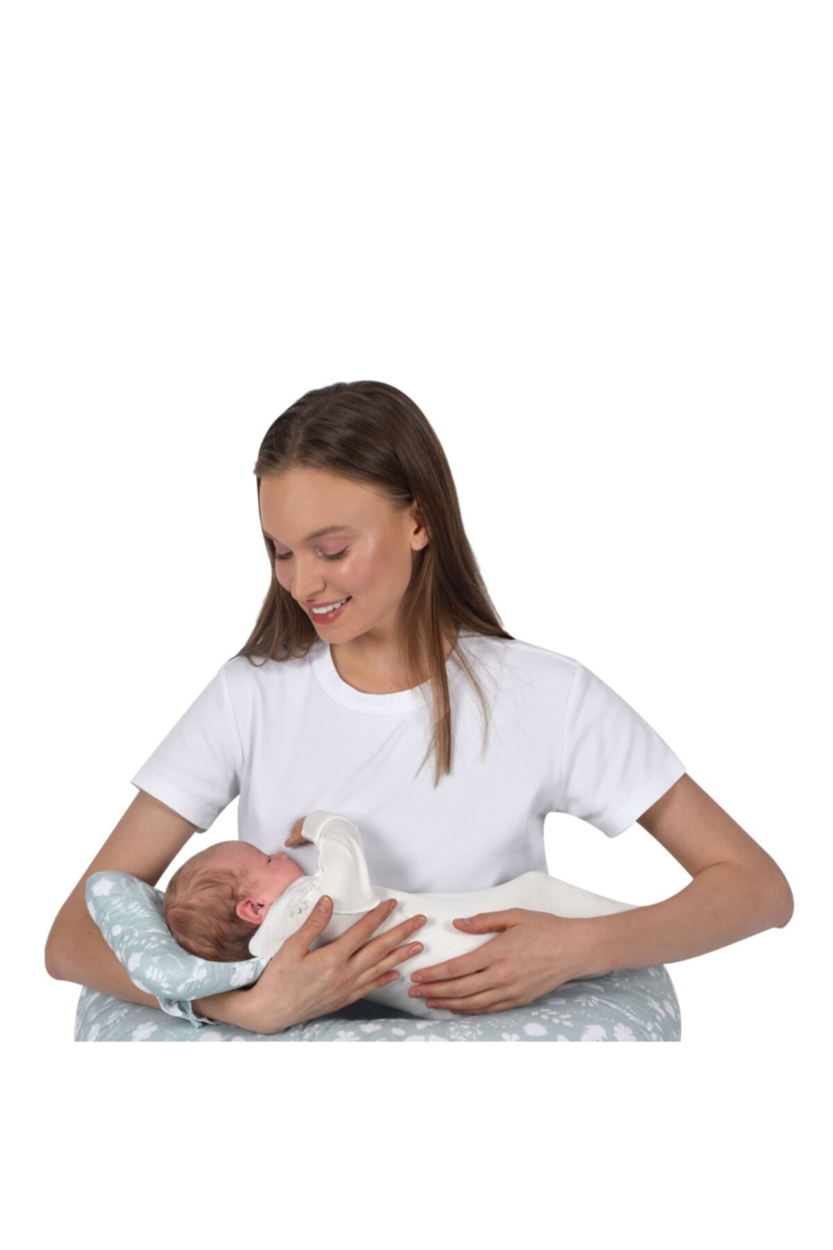 Sevi Bebe Emzirme Yastığı Yaprak Desen fotoğrafı 3 (önizleme)