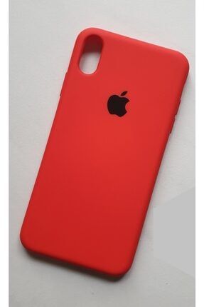 Iphone Xs Max Logolu Kırmızı Içi Kadife Kılıf xsmaxlogo