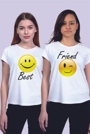 Kadın Bisiklet Yaka Gülen Yüz Best Friends ND21K01715