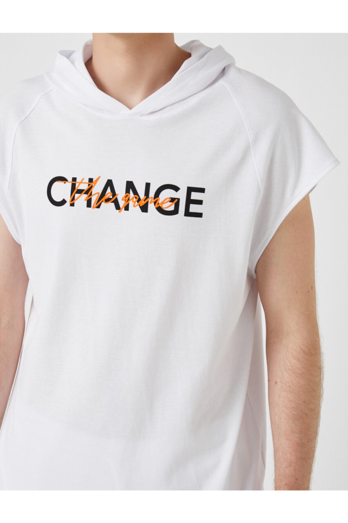 تیشرت مردانه سفید کوتون | 1YAM13711HK اورجینال - تصویر 5