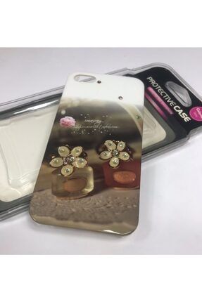 Taşlı Iphone Se / 5 / 5s Uyumlu Parfüm Şişesi Kılıf Çiçekli 5sprfm