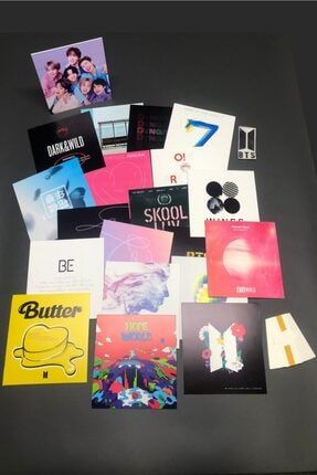 Bts Full Albüm Kartları Dekor Ve Hediyelik Kart K-pop 20 Adet BtsAlbümKart