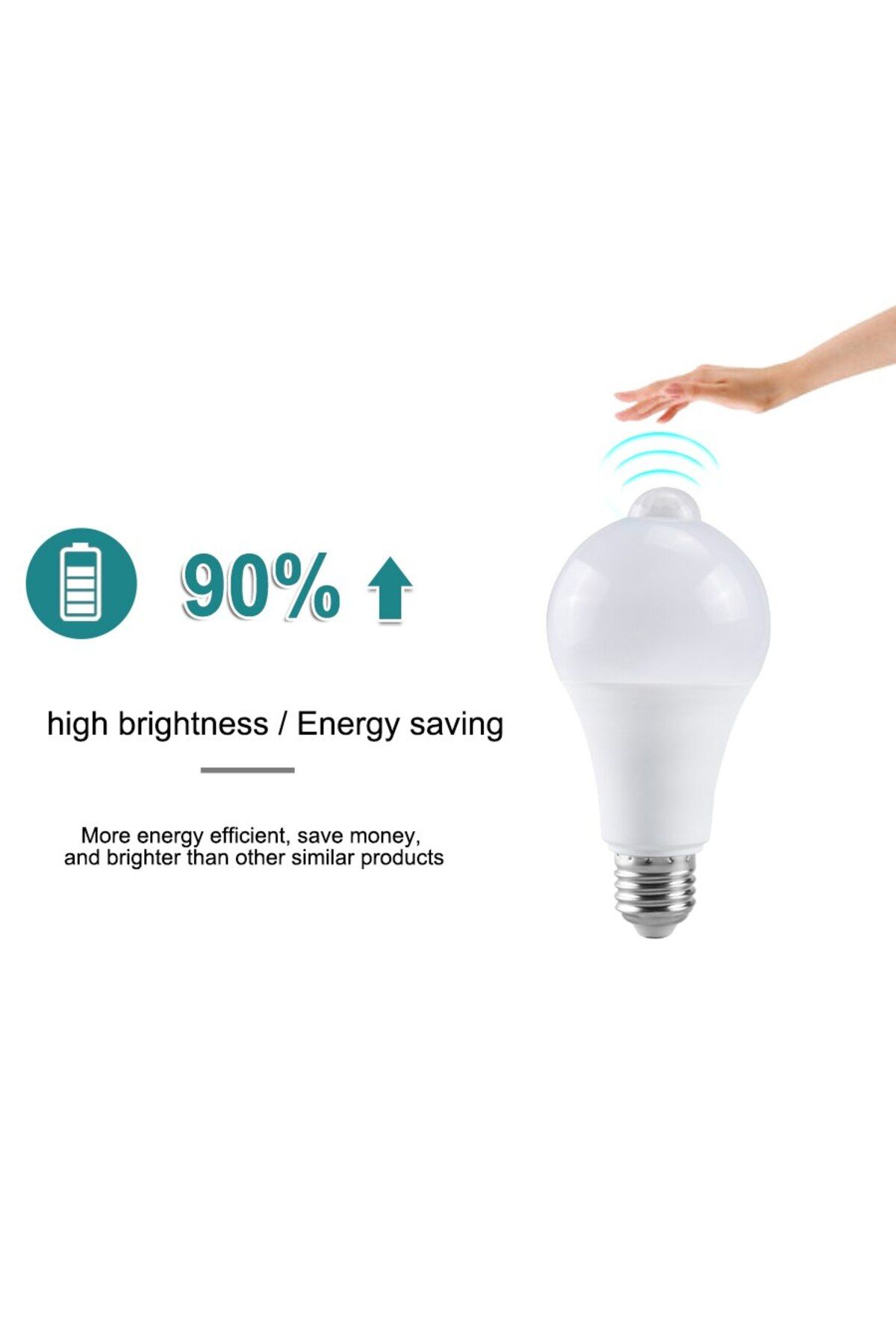 MeeToo-E27 LED محس حركة لمبة LED مصباح B22 PIR مصباح لجهاز الاستشعار لمبة السيارات تشغيل/إيقاف ضوء الليل للشرفة S... 5
