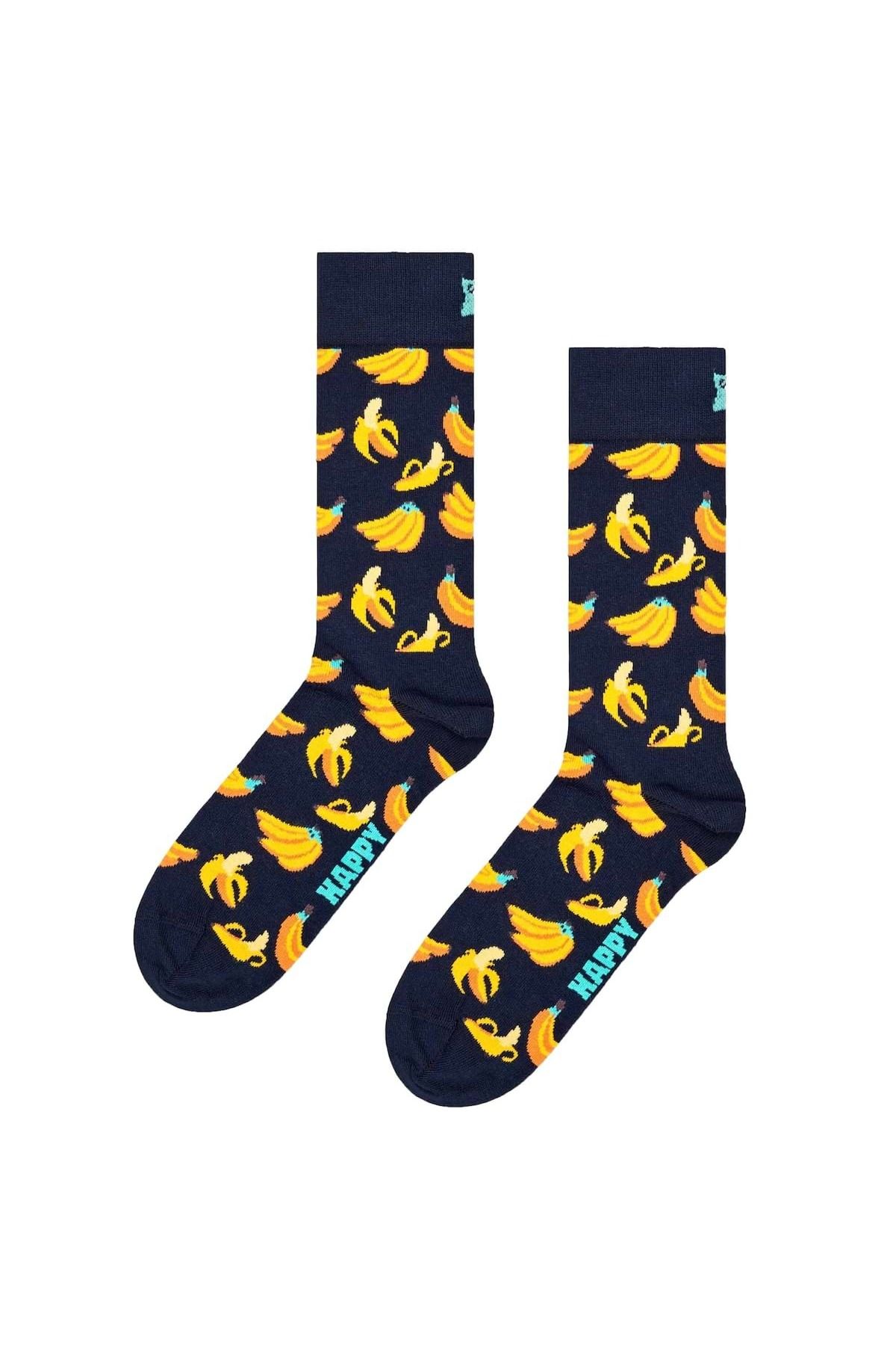 Happy Socks-Unisex Socken, 3er Pack - Classic, Muster, Baumwollmischung, gemischte Farben 2