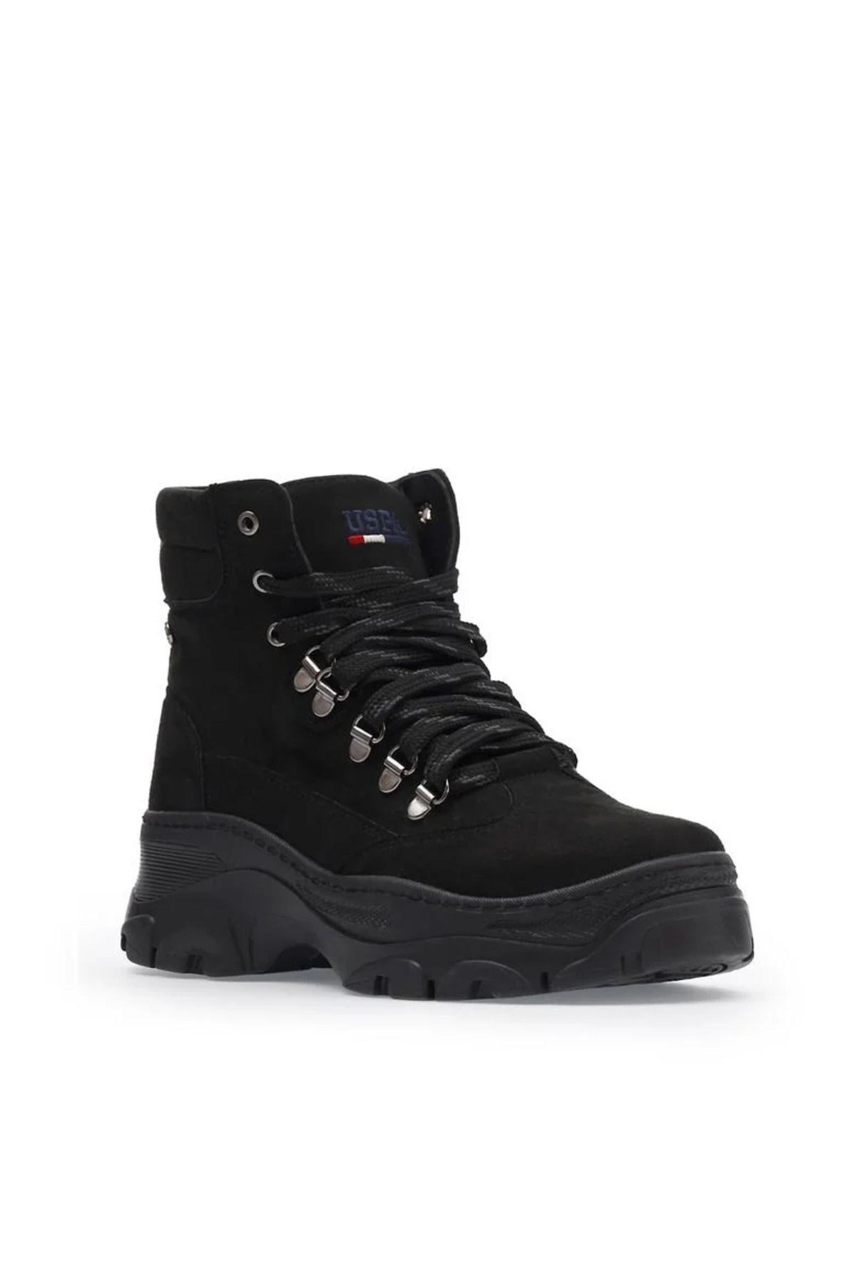 چکمه و بوت مشکی زنانه پوتین سیاه اورجینال U.S. Polo Assn.