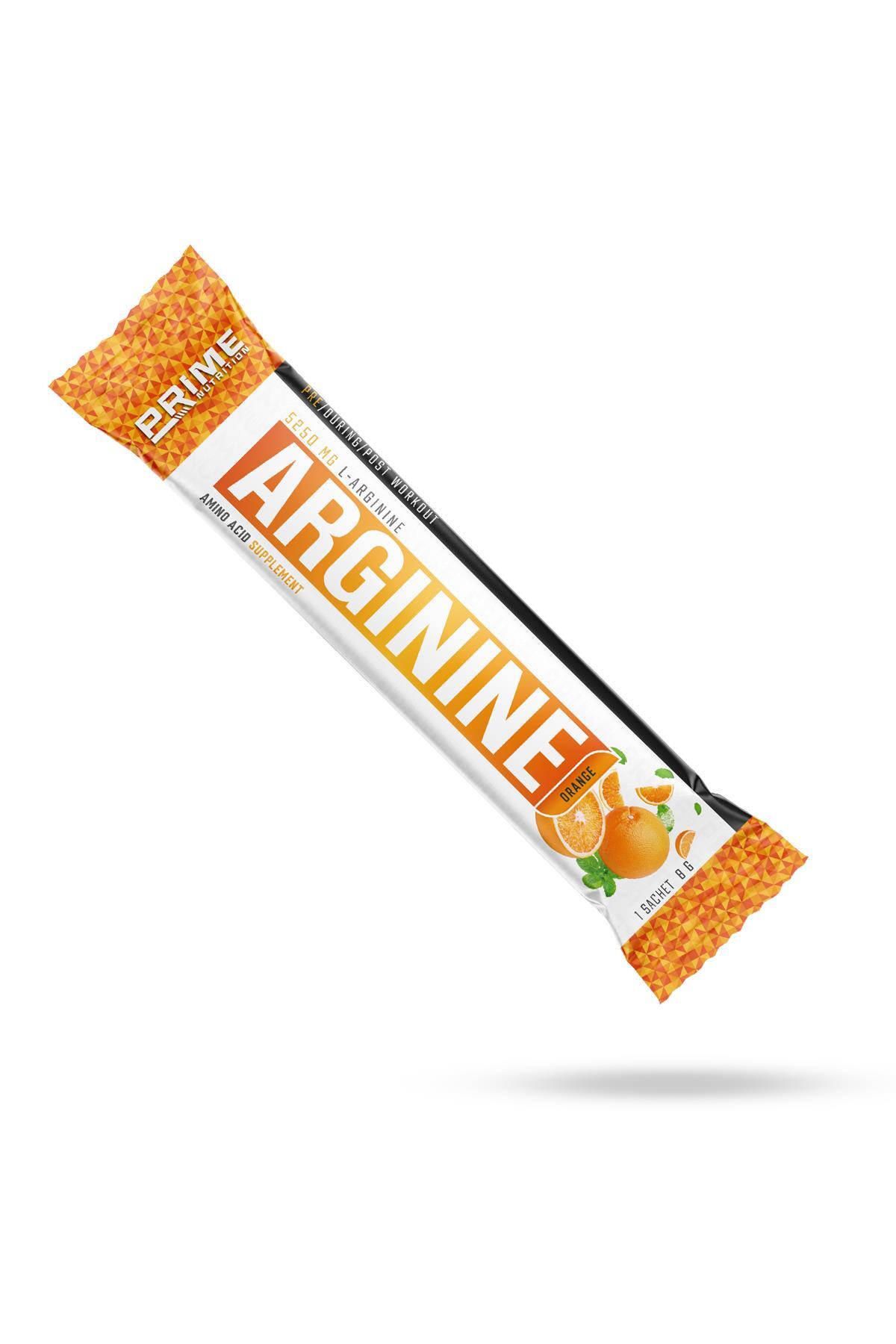 Prime Nutrition L-Arginine 8 gram Portakal - Arjinin ( Tek Kullanımlık Paket )