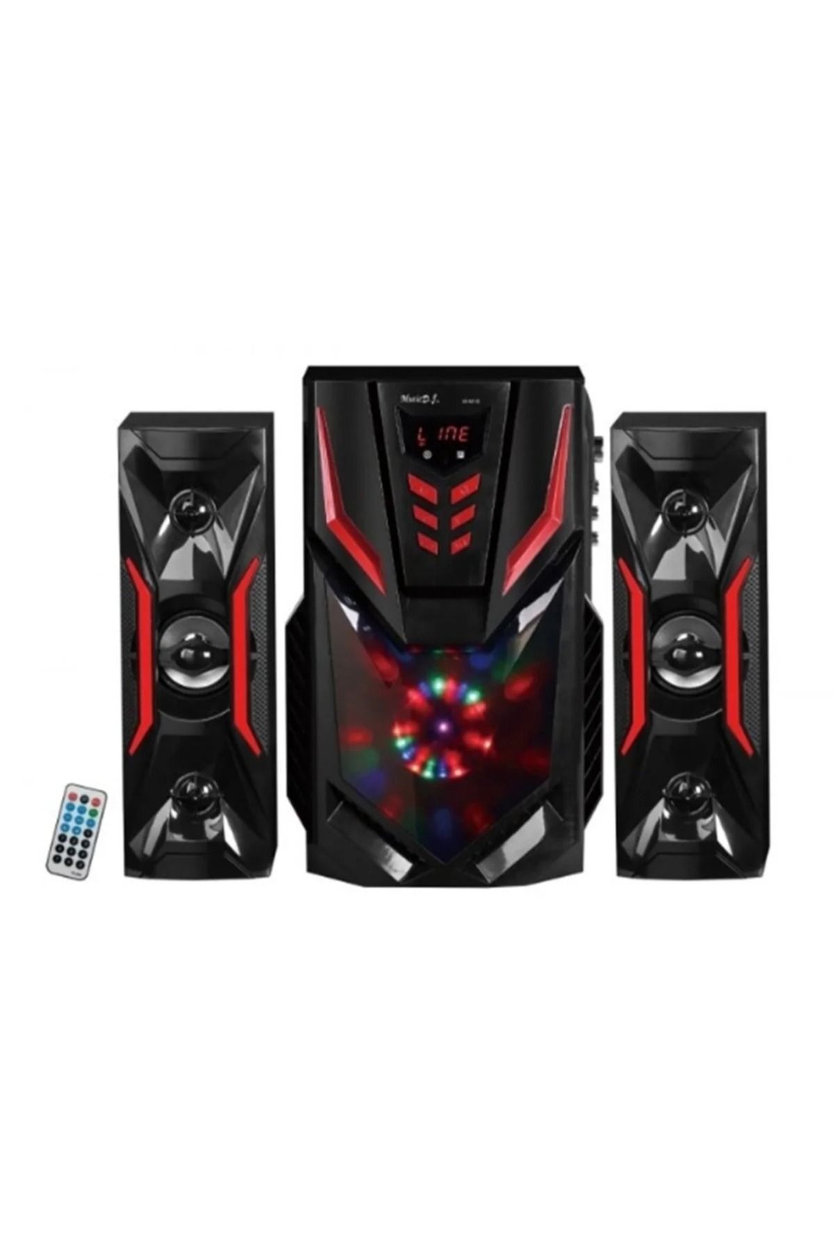 HavuzElektronik 2+1 Ses Sistemi Bluetooth Sd Kart Usb Girişli Fm Radyolu Hoparlör