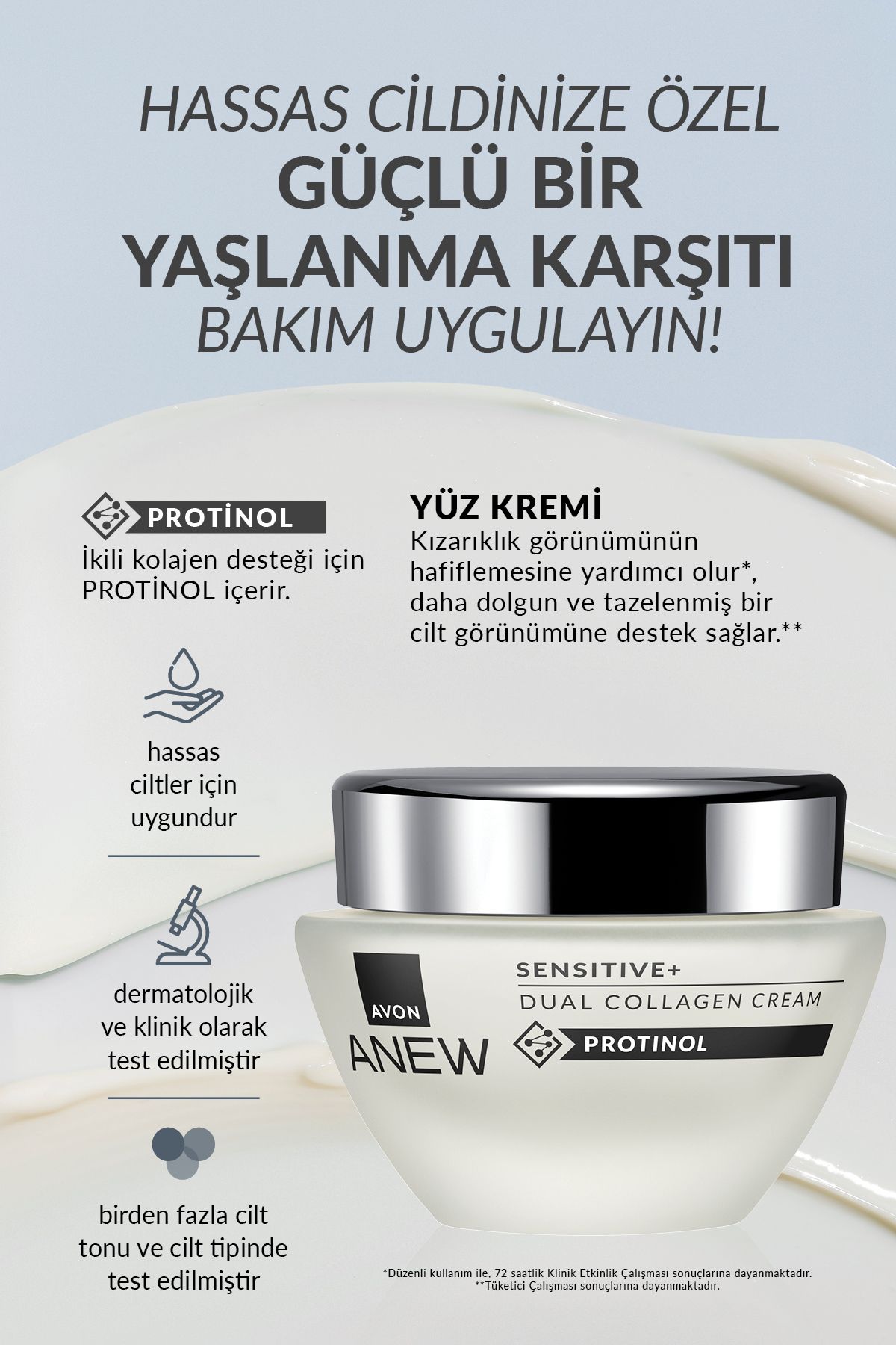 کرم صورت Anew Sensitive+ Avon