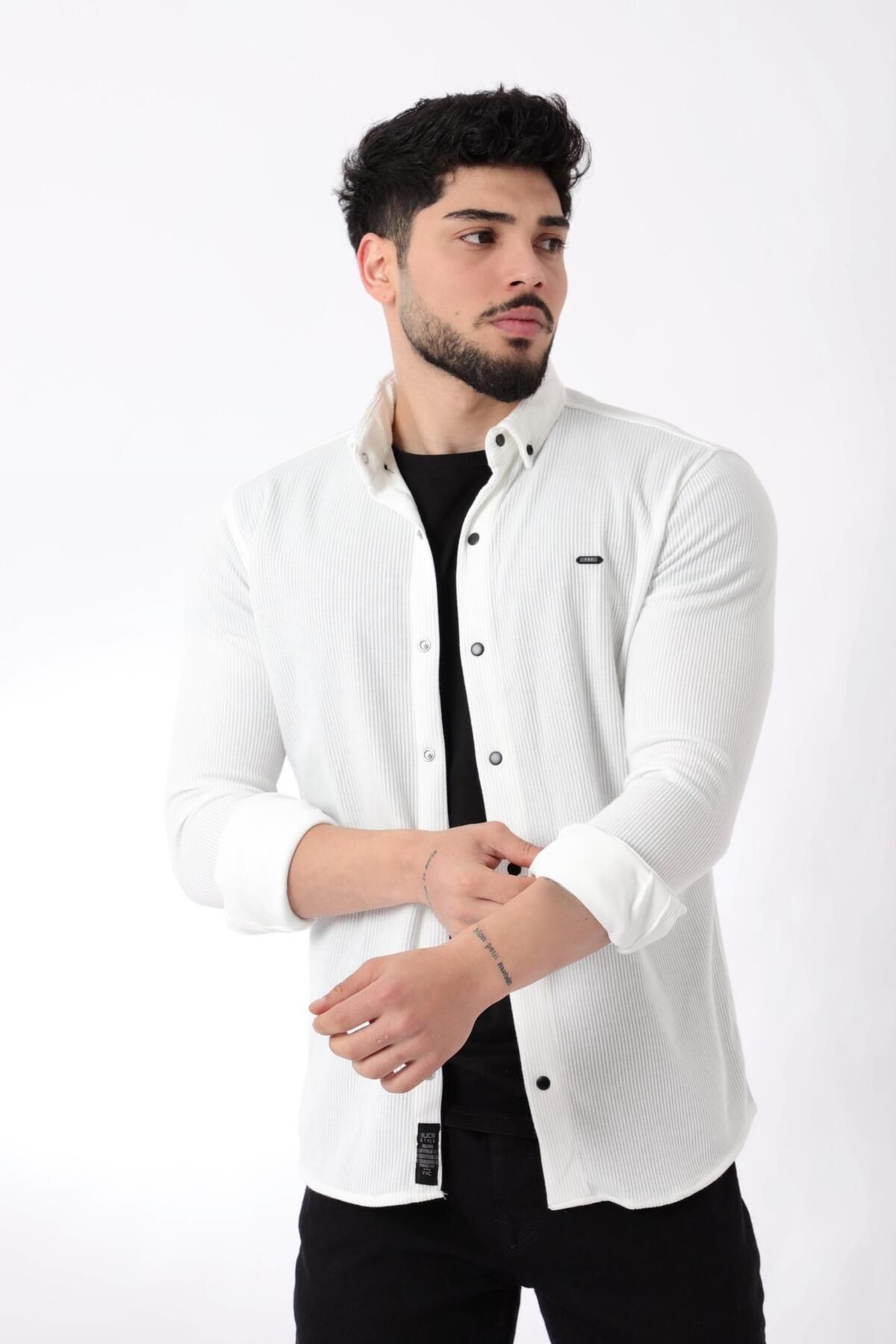 Stilkombin-Cămașă Bady tricotată uni - XC U16788_40297 2