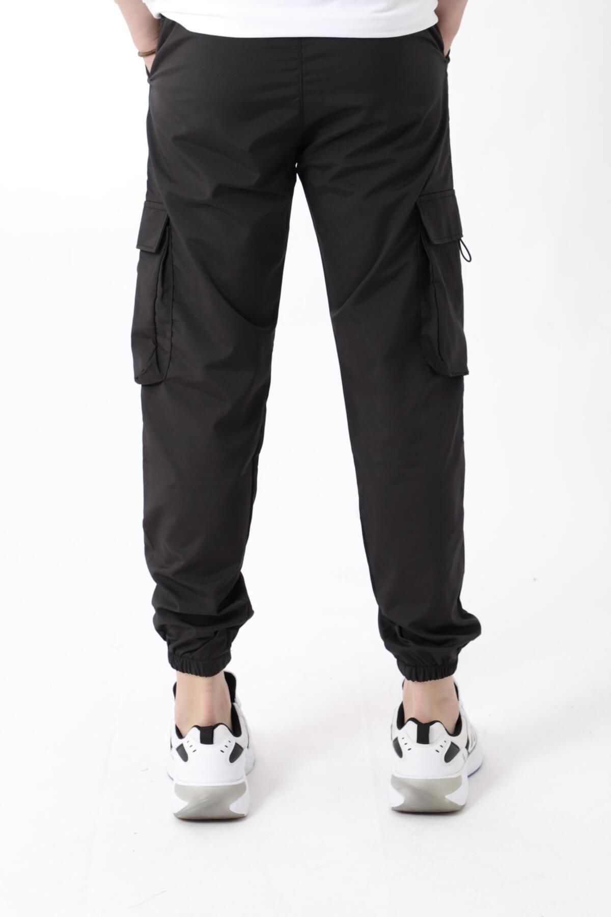 Stilkombin-Parachute Fabric Cargo/Jogger Bottom with Elastic Legs - PLDP 01_70093 6