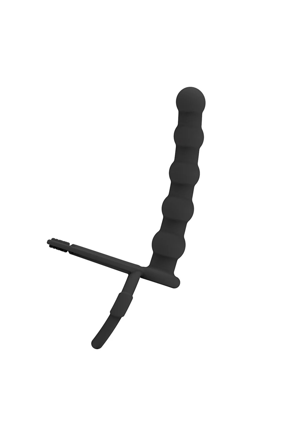 Çiftli Penis Halkalı Anal Plug Vibratör Testis Tutacaklı İlave Ek Penis Halkası Kılıfı 4