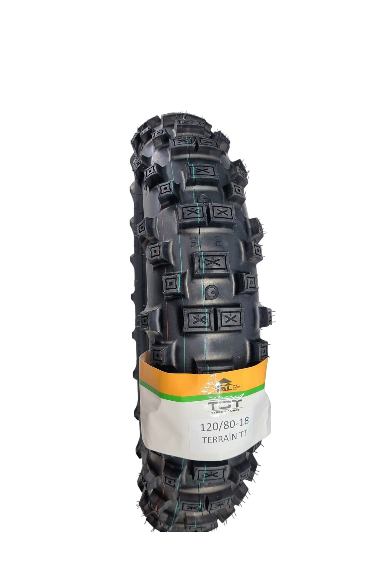 TDT TYRES 120/80-18 TT (TUBETYPE/ İÇ LASTİKLİ TİP) ENDURO LASTİĞİ TERRAİN13A