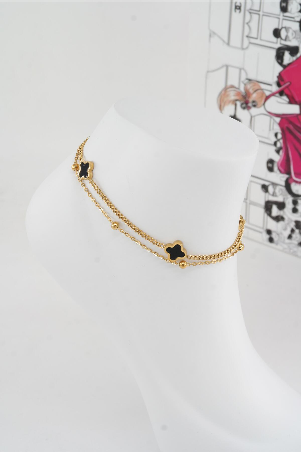 By Zeyna Aksesuar Kadın 316 L Kararmaz Anti Alerjenik Çelik Halhal Zy00027