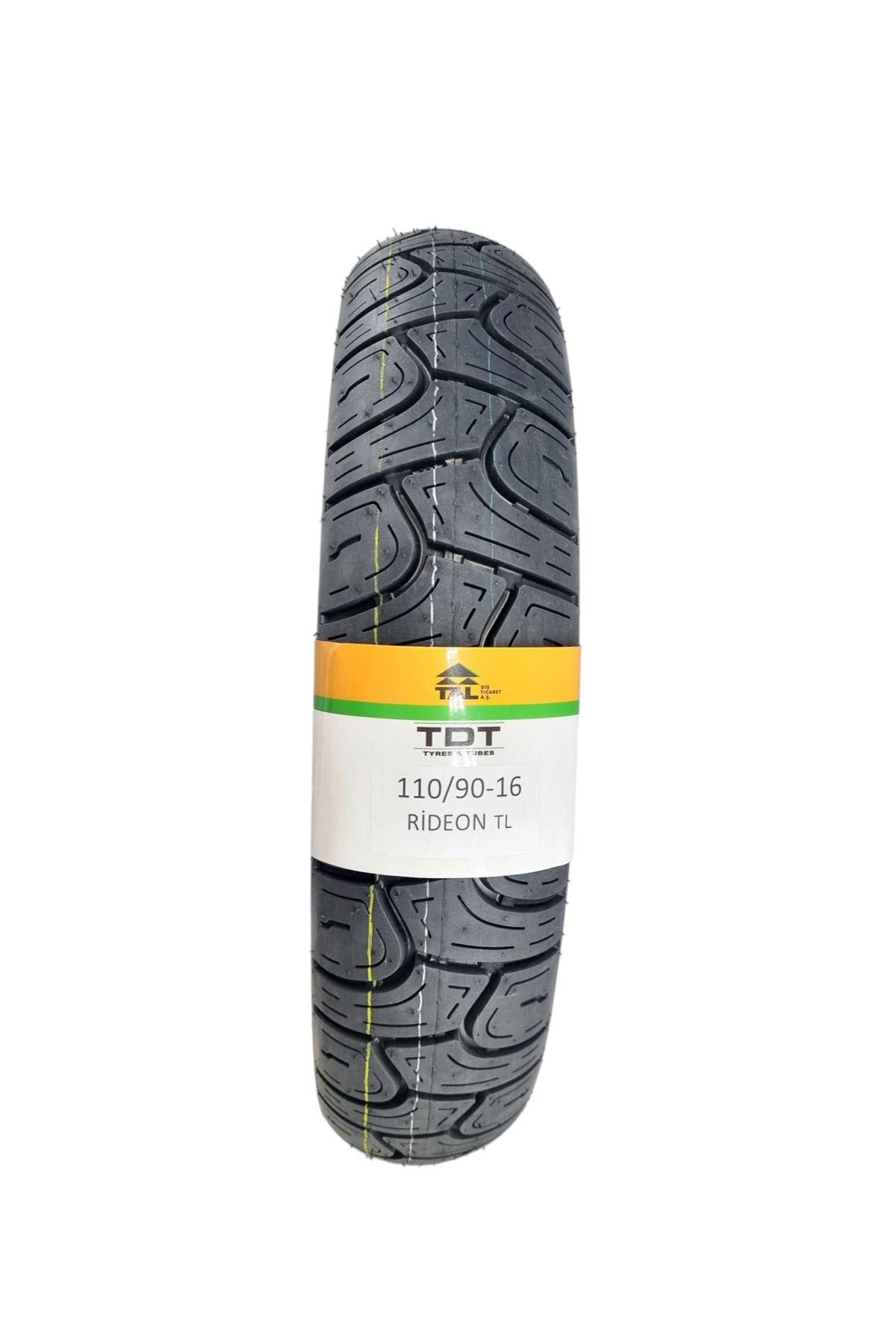 TDT TYRES 110/90-16 TL (TUBELESS - DUBLEKS) MOTOSİKLET LASTİĞİ RİDEON1A