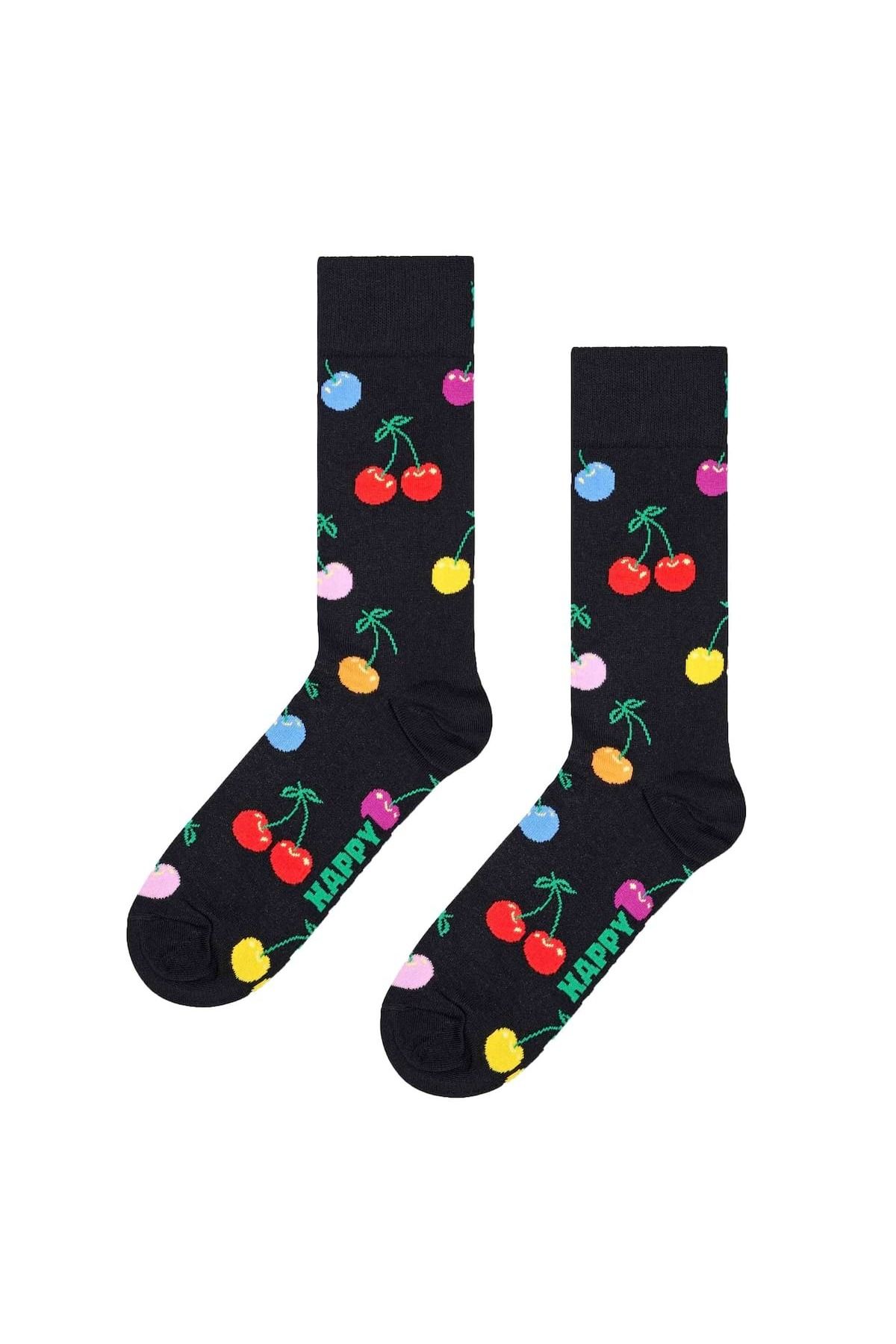 Happy Socks-Unisex Socken, 3er Pack - Classic, Muster, Baumwollmischung, gemischte Farben 4